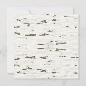 Rustikales Winterwald | Birkenweihnachtskarte Feiertagskarte (Rückseite)