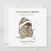 Rustikales Winterwald | Birkenweihnachtskarte Feiertagskarte (Vorderseite)