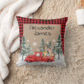 Rustikales Winterwaldwaldtiere Baby Kinderzimmer Kissen (Decke)