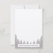 Rustikales Winterwunderland | Mountain Foto Card Einladung (Rückseite)