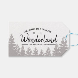 Rustikales Winterwunderland | Waldurlaub Geschenkanhänger