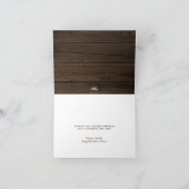 Rustikales Wohn Weihnachtsverse Foto Feiertagskarte (Innenseite)