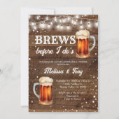 Rustikales Wood bricht vor dem Abendessen in der P Einladung (Vorderseite)