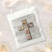Rustikales Wood Cross Erste Kommune Foto Gunst Tas Geschenktütchen (Ausgeschnitten)