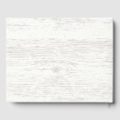 Rustikales Wood Floral Baby Brautparty Gästebuch (Rückseite)