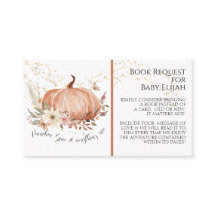 Rustikales Wood Floral Pumpkin Gewürz Babybuch Anf