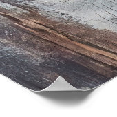 Rustikales Wood Girl Geigenmusik Poster (Ecke)