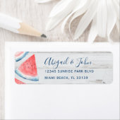 Rustikales Wood Watermelon Wasserfarbe Rücksendead (Insitu)