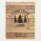 Rustikales Wood Wilderness Urlaub Vermietung Planer (Vorderseite)