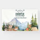 Rustikales Woodland Animal Baby Dusche Begrüßungsz Banner (Horizontal)