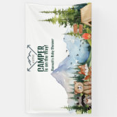 Rustikales Woodland Animal Baby Dusche Begrüßungsz Banner (Vertikal)