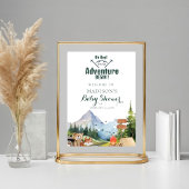 Rustikales Woodland Animal Baby Dusche Favoriten S Poster