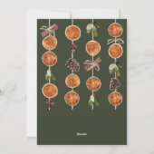 Rustikales Woodland Drei Foto Weihnachtskarte Feiertagskarte (Rückseite)