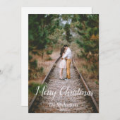 Rustikales Woodland Frohe Weihnachten (Vorne/Hinten)