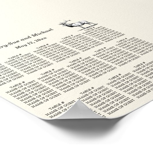 Rustikales Woodland-Sitzsystem Poster (Ecke)