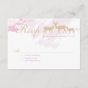 Rustikales Woodland-UAWG RSVP Karte