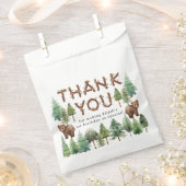Rustikales Woodland Vielen Dank für Ihr Interesse  Geschenktütchen (Ausgeschnitten)