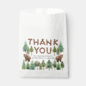 Rustikales Woodland Vielen Dank für Ihr Interesse  Geschenktütchen (Vorderseite)