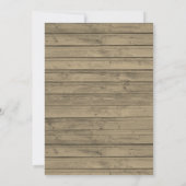 Rustikales Woodland Wasserfarbe Kinderdusche Einladung (Rückseite)