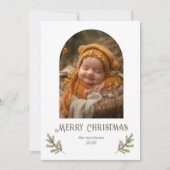 Rustikales Woodland Weihnachten (Vorderseite)