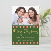 Rustikales Woodland Weihnachten Custom Holiday Fot (Stehend Vorderseite)