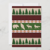 Rustikales Woodland Weihnachten Custom Holiday Fot (Rückseite)