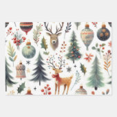 Rustikales Woodland Weihnachten Geschenkpapier Set (Vorderseite 2)