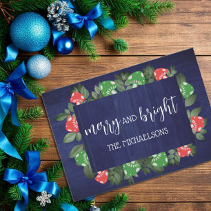 Rustikales Woodland Whimsischer Pilze Weihnachten