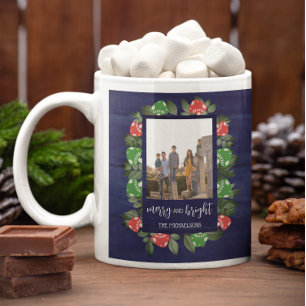 Rustikales Woodland Whimsischer Pilze Weihnachten Kaffeetasse