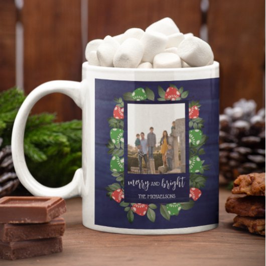 Rustikales Woodland Whimsischer Pilze Weihnachten Kaffeetasse