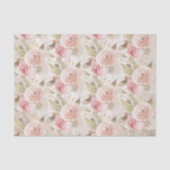 Rustikales Woods Blush Rose Babydusche Seidenpapier (Vorderseite)