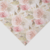 Rustikales Woods Blush Rose Babydusche Seidenpapier (Ausschnitt)