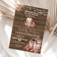 Rustikales Woods Cowgirl Birthday Hoedown