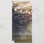 Rustikales Woods Enchanted Forest & Lights Program Programm (Vorne/Hinten)