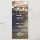 Rustikales Woods Enchanted Forest & Lights Program Programm (Vorderseite)