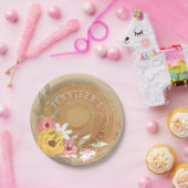 Rustikales Woodsy Brautparty Pappteller (Party)