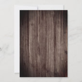 Rustikales Woodsy Deer | Wald 40. Geburtstag Party Einladung (Rückseite)