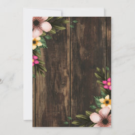 Rustikales Woodsy Elegantes Brautparty Einladung