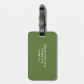 Rustikales wunderliches Blumen-Monogramm (L) Gepäckanhänger (Rückseite vertikal)