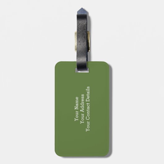 Rustikales wunderliches Blumen-Monogramm (L) Gepäckanhänger (Rückseite vertikal)