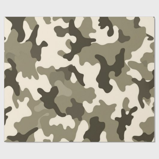 Rustikales Wüstenpapier für Camouflage Geschenkpapier (Flach)