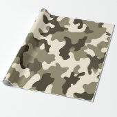 Rustikales Wüstenpapier für Camouflage Geschenkpapier (Ungerollt)