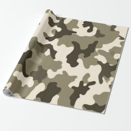 Rustikales Wüstenpapier für Camouflage Geschenkpapier