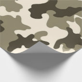 Rustikales Wüstenpapier für Camouflage Geschenkpapier (Ecke)