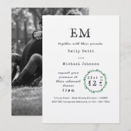 Rustikales Xmas Probe Dinner lädt zum Hinzufügen v Einladung