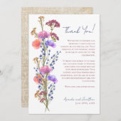 Rustikales, zartes Acryllengebirge Foto Vielen Dan Mitteilungskarte (Vorne/Hinten)