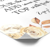 Rustikales Zeichen von Momosa Bar Drink Poster (Ecke)