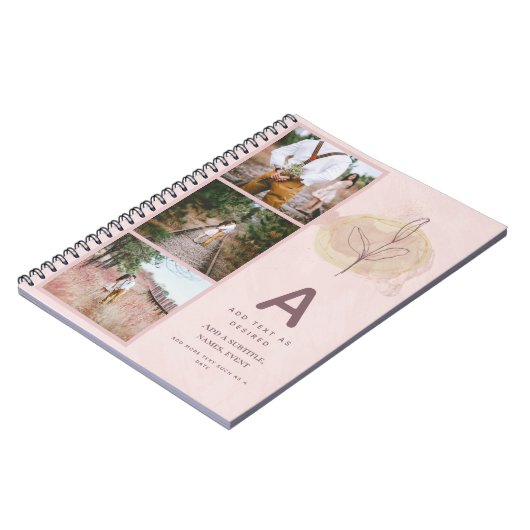 Rustikales Zeitschriftengeschenk Personalisiertes  Notizblock (Linke Seite)