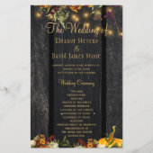 Rustikales Zeremonie der Herbstzeremonie zur Hochz (Vorderseite)