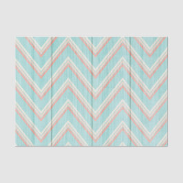 Rustikales Zickzack Holz Shabby Hütte Chic Tee Par Seidenpapier